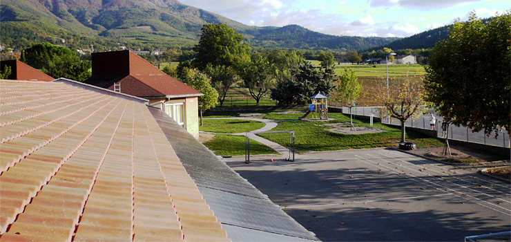  Installation photovoltaïque sur le toit de l'école de Gaubert